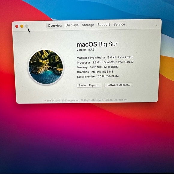 MacBook Pro 13” Retina late 2013 in EUC - Picture 8 of 8